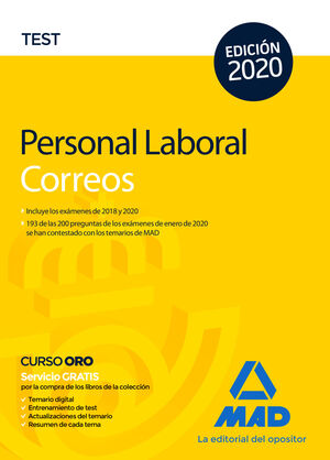 PERSONAL LABORAL DE CORREOS Y TELÉGRAFOS. TEST