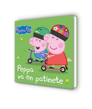 PEPPA PIG. LIBRO DE CARTÓN - PEPPA VA EN PATINETE